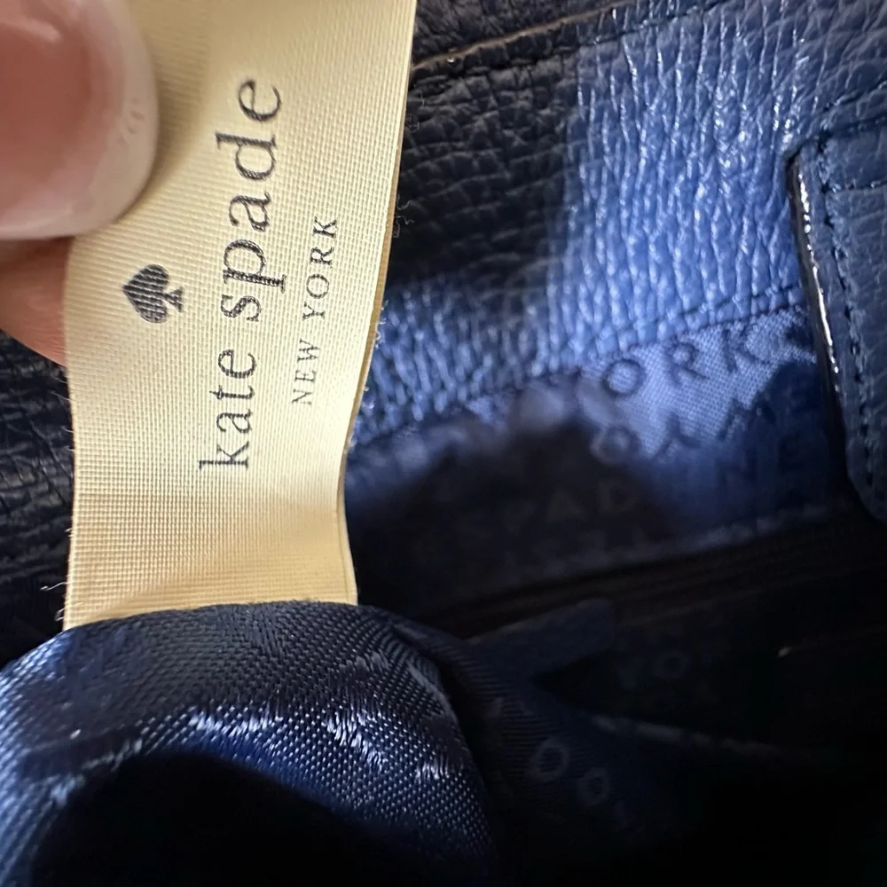 Kate Spade Pebbled Leather Purse & Wallet - Blue - Picture 6 of 12